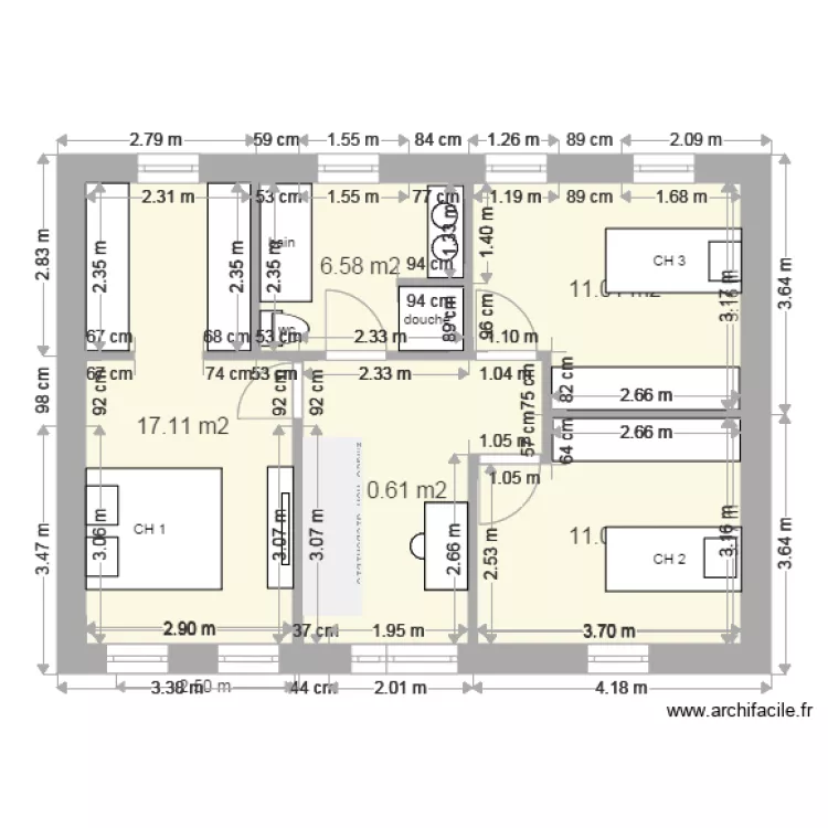 VENTOUX ETAGE MODIFIE V 2. Plan de VENTOUX ETAGE MODIFIE V 2. Plan de