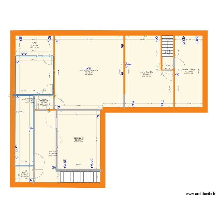 HAUT transformé. Plan de 0 pièce et 0 m2