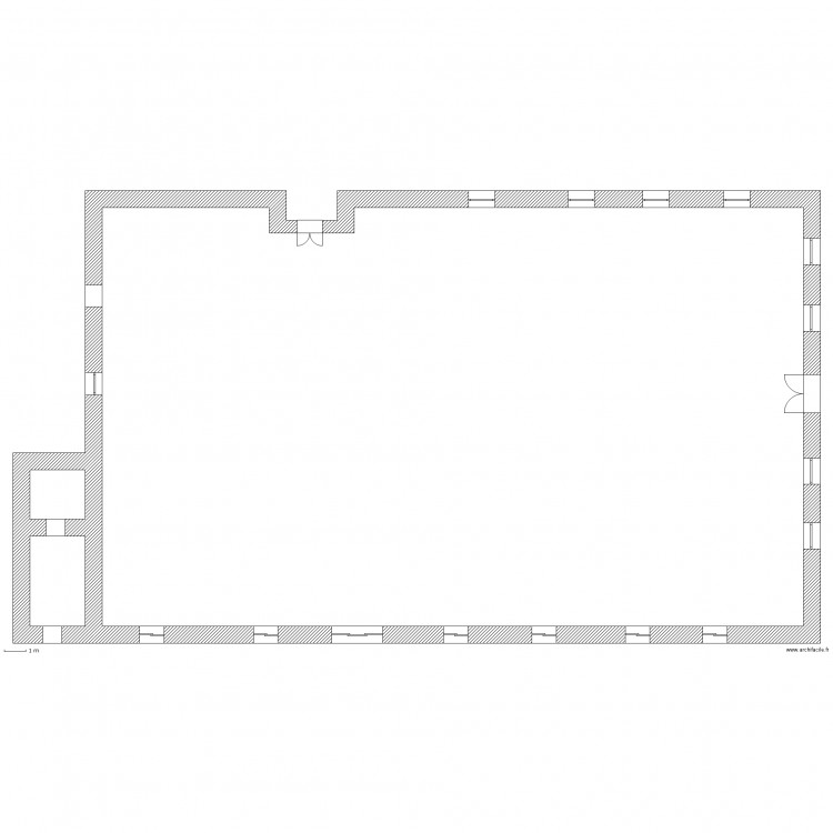 HOTEL SAUVETERRE. Plan de 0 pièce et 0 m2