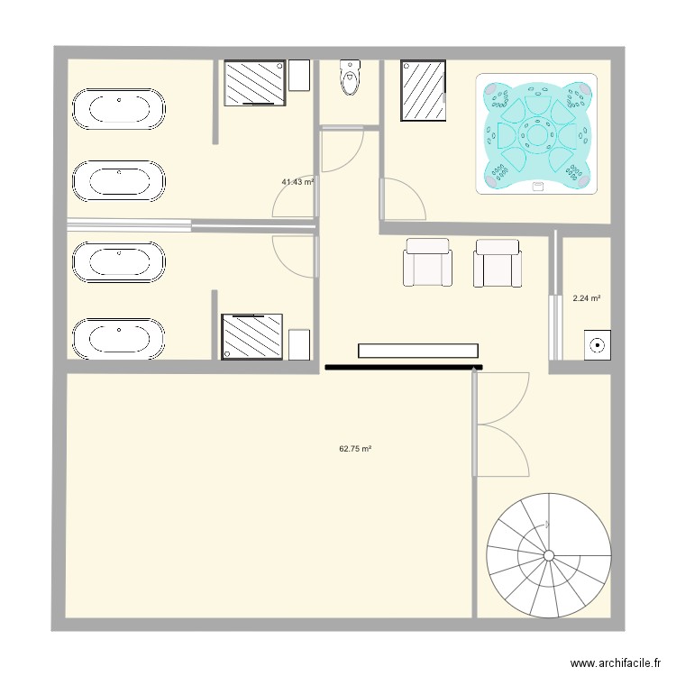 SPA. Plan de 0 pièce et 0 m2