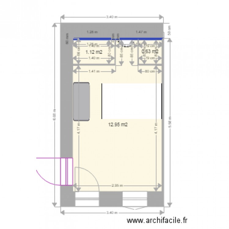 Grange aménagée - Plan dessiné par PetitVillage