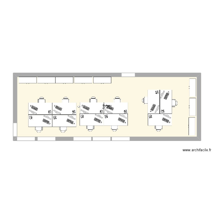 Bureau 2 : Grand Bech. Plan de 0 pièce et 0 m2