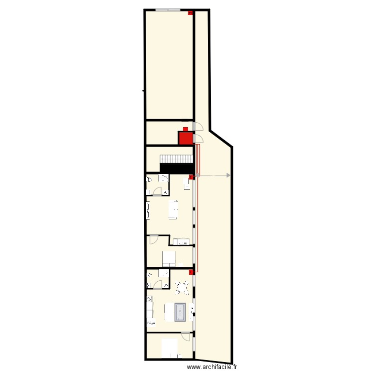 breteuil RDC EDF. Plan de 0 pièce et 0 m2