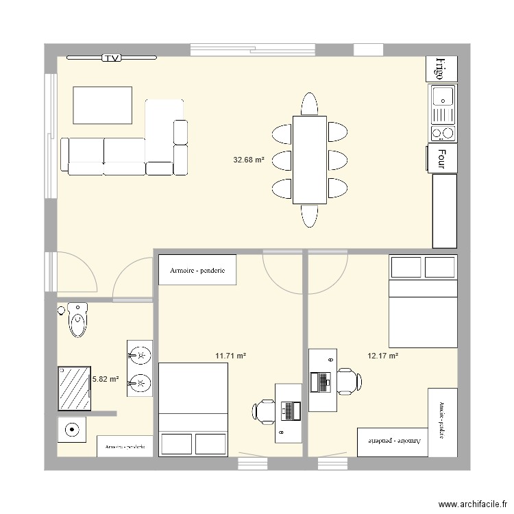 ines maison . Plan de 0 pièce et 0 m2