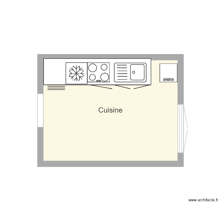 Cuisine Quai Mayaud 1er. Plan de 0 pièce et 0 m2