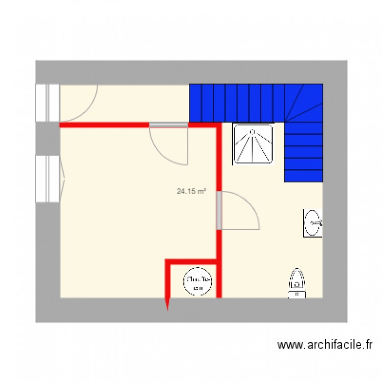 plan actuel maison village 1. Plan de 0 pièce et 0 m2