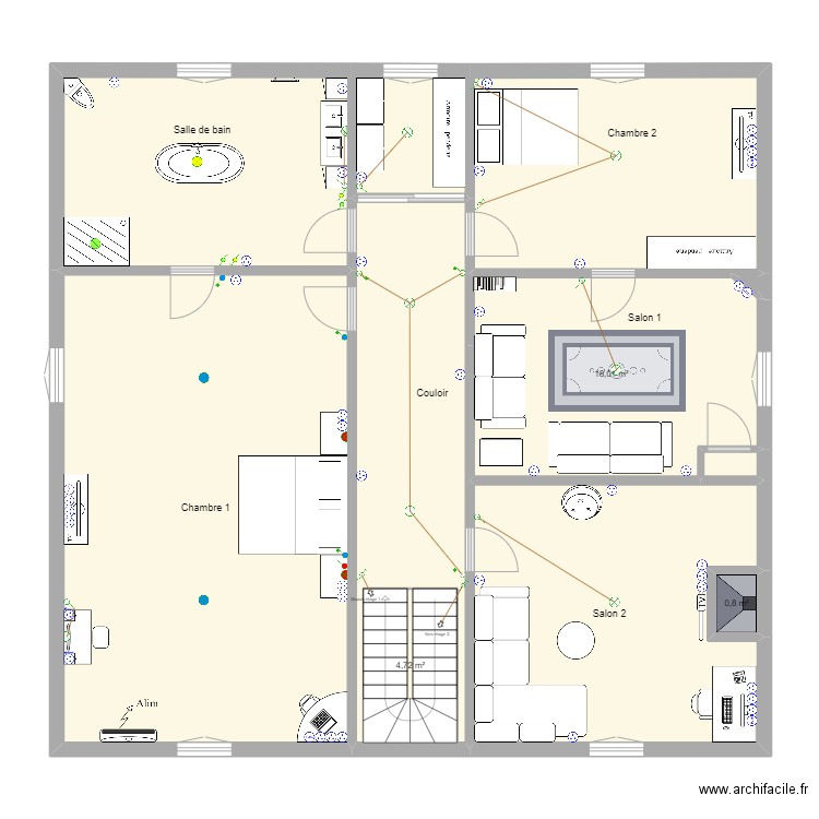 Grande maison. Plan de 0 pièce et 0 m2