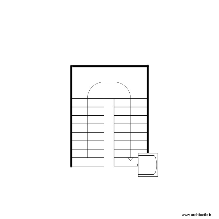 Costanzo escalier projet. Plan de 0 pièce et 0 m2