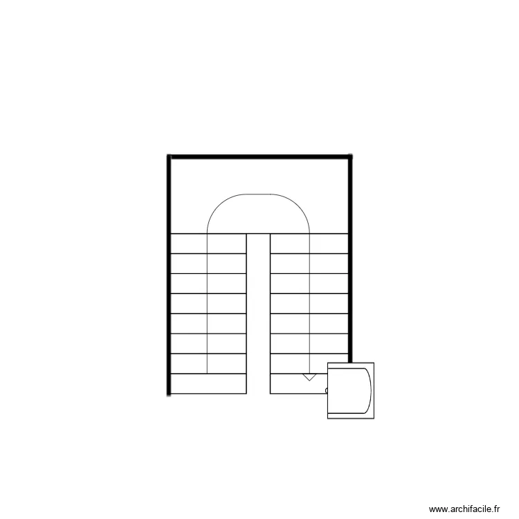 Costanzo escalier projet. Plan de 