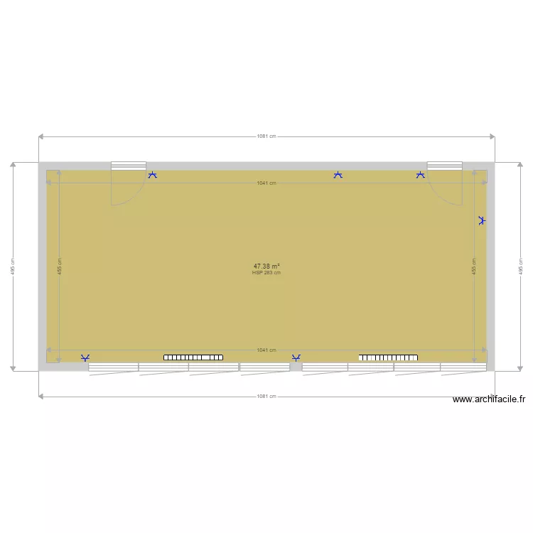 SALLE DE REPOS. Plan de 