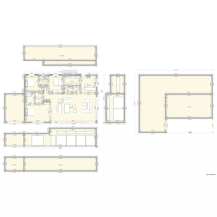 La case bambou plan 3105 sans salon wc changé 2. Plan de La case bambou plan 3105 sans salon wc changé 2. Plan de