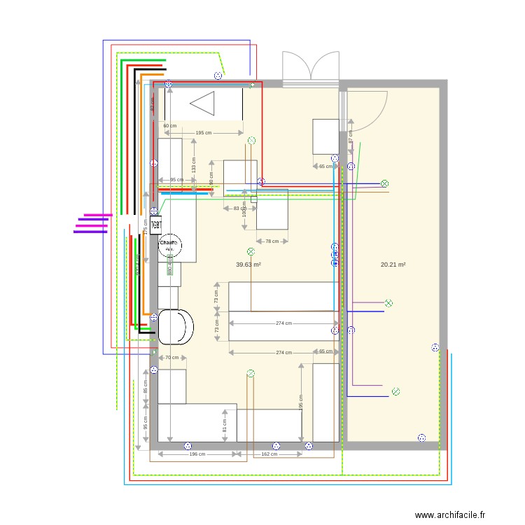 Plan local LDB Côté Est ELectricité. Plan de 0 pièce et 0 m2