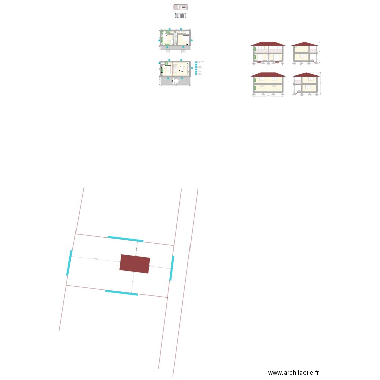 PC - BRAYE Mihimana V1. Plan de 15 pièces et 215 m2
