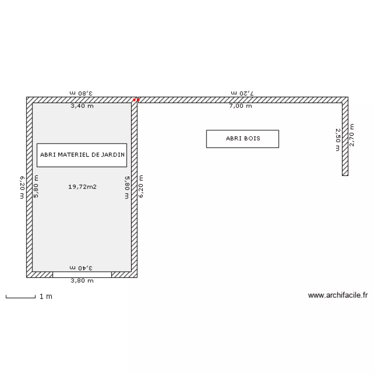 abri jardin et bois. Plan de abri jardin et bois. Plan de