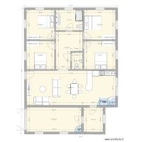 Plan Champ Maillard T4 100 m2 + 25 M2 