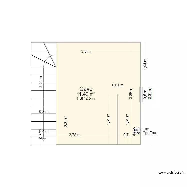 Plan maison Haccourt 5. Plan de 