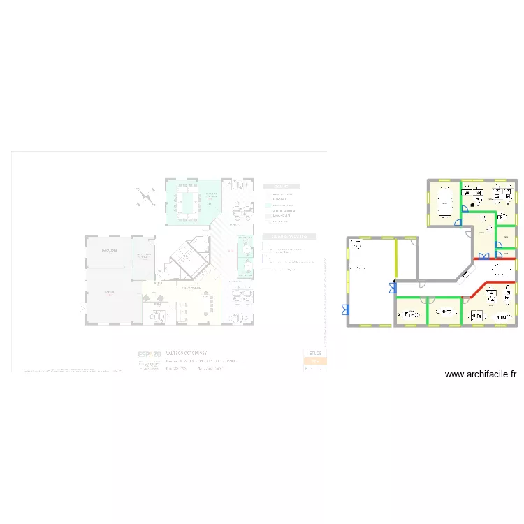 plan. Plan de plan. Plan de