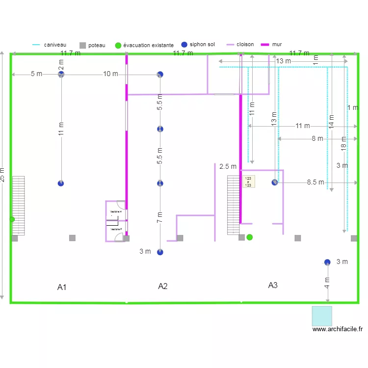 USINE rdc M&agrave;J 20/07/2023. Plan de 