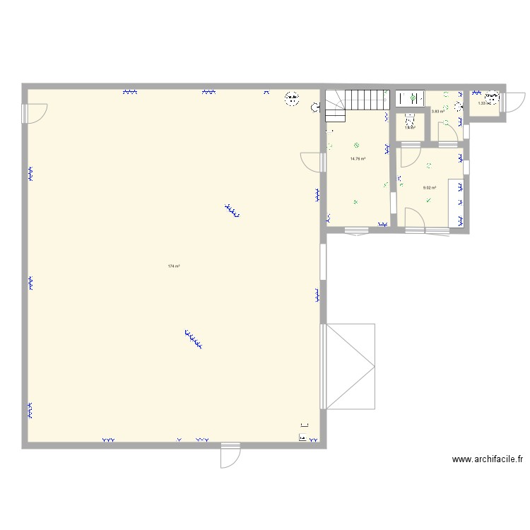 pironchamps rez. Plan de 0 pièce et 0 m2