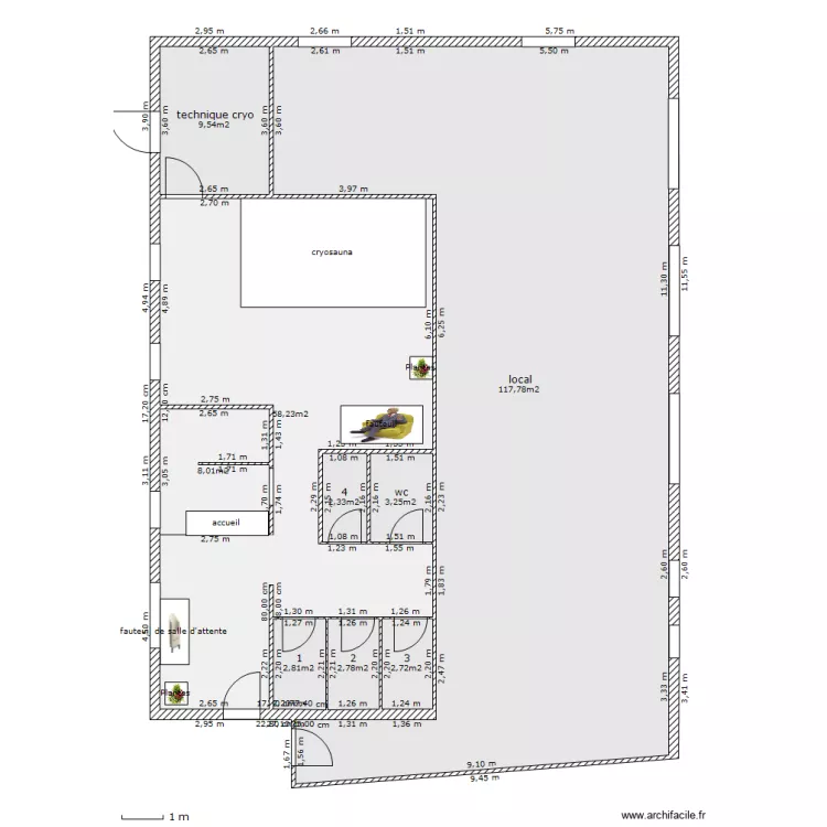 spa bois EST Cryopole. Plan de 