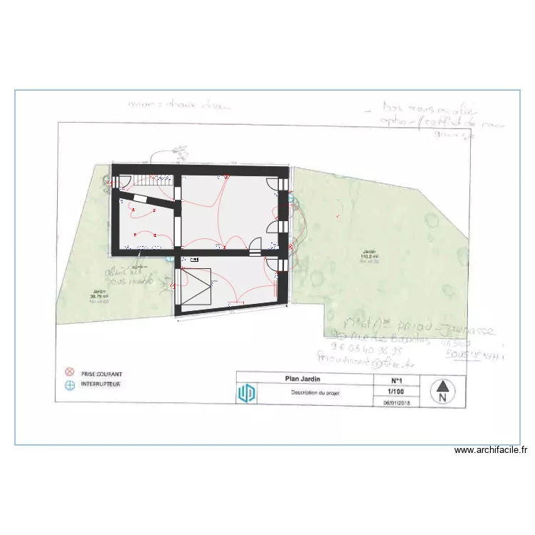 PRIOU bouguenais. Plan de 