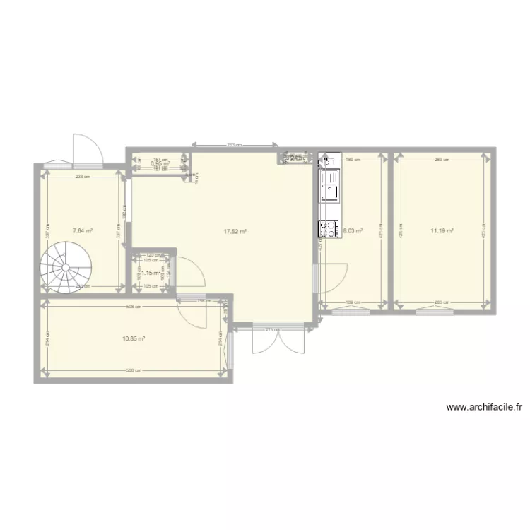 Nemet utca sans meubles. Plan de Nemet utca sans meubles. Plan de