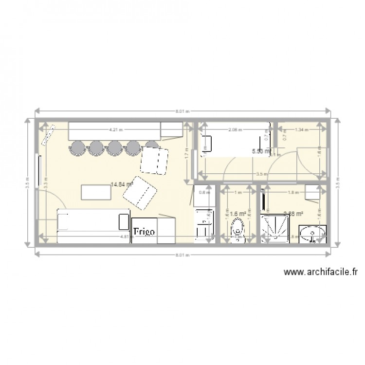 Travaux mongie. Plan de 0 pièce et 0 m2