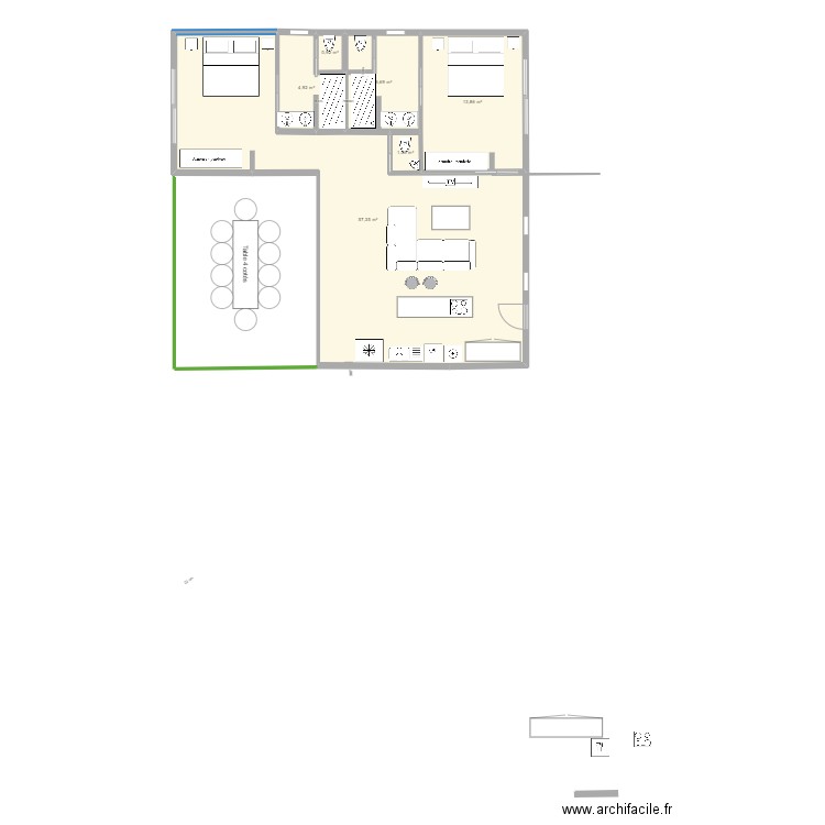 maisonpresque finifini. Plan de 0 pièce et 0 m2