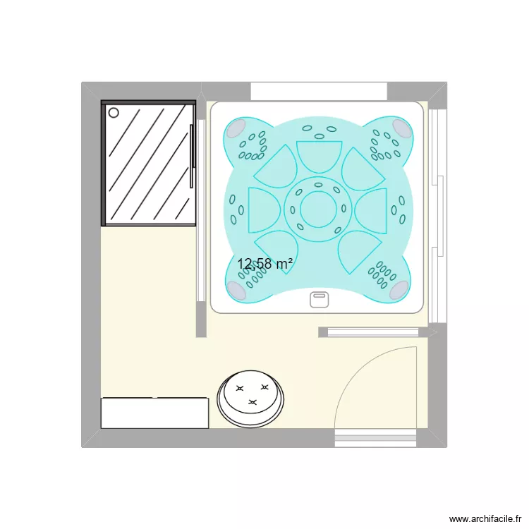 cabane de jardin. Plan de cabane de jardin. Plan de