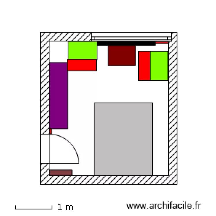 chambre. Plan de chambre. Plan de