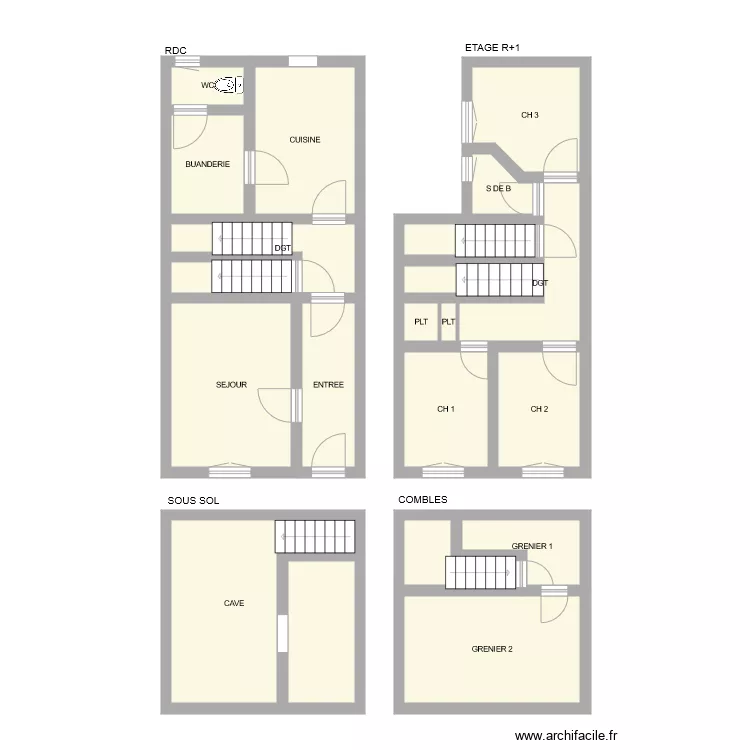 COUTURAUD. Plan de COUTURAUD. Plan de