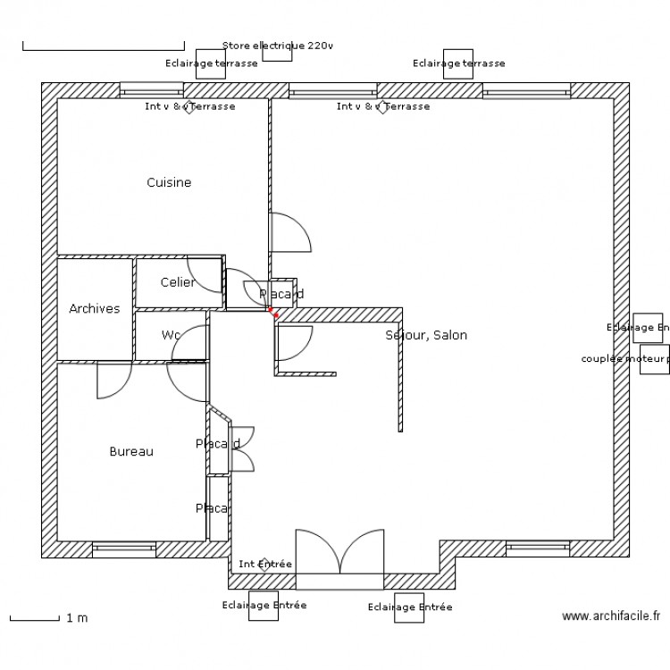 Eclairage Exterieur RdeCh. Plan de 0 pièce et 0 m2