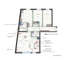 Plan projet agencement cuisine salon V3
