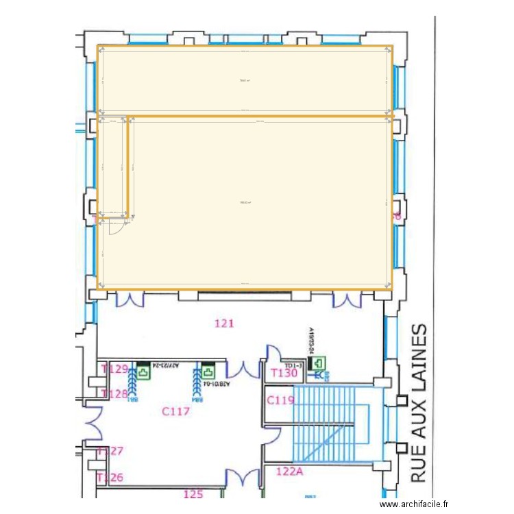 BA 1 Z Arrière auditoire. Plan de 0 pièce et 0 m2