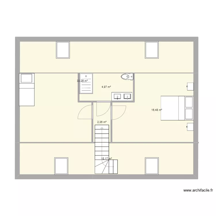 &eacute;tage . Plan de 