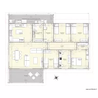 F5 Cuisine ferm&eacute;e Toit 3 Pans Buanderie Int