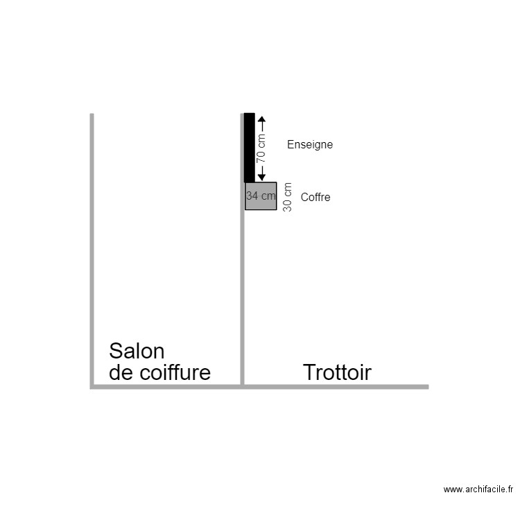 Plan de coupe Style Diffusion. Plan de 0 pièce et 0 m2