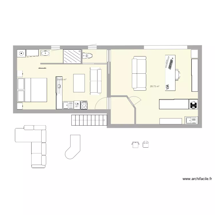 Bureau Studio Caulins 1 25 fev 2020. Plan de 