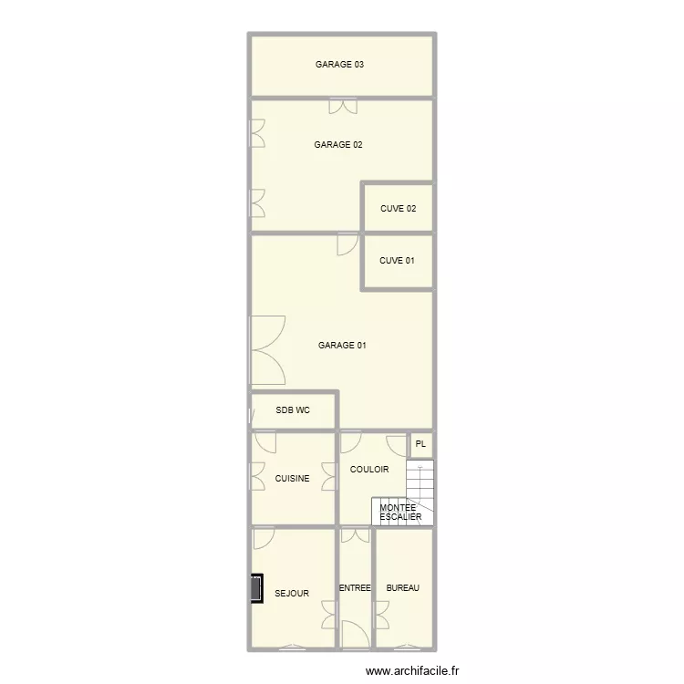 RDC MAS VAUVERT DES CAPITAINS. Plan de RDC MAS VAUVERT DES CAPITAINS. Plan de