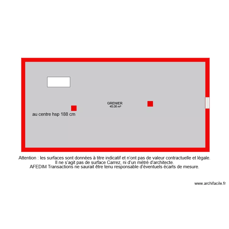 GRENIER 7005. Plan de 