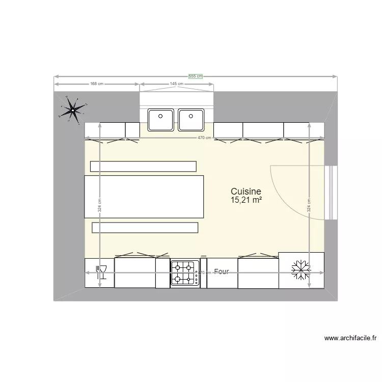 Cuisine Maison Presbyt&egrave;re. Plan de 