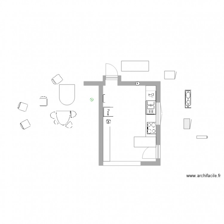 Cuisine Marine. Plan de 0 pièce et 0 m2