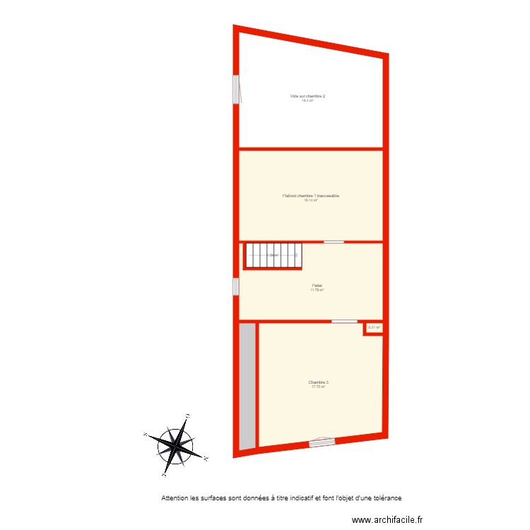 BI 4118 2émé étage non côté. Plan de 0 pièce et 0 m2