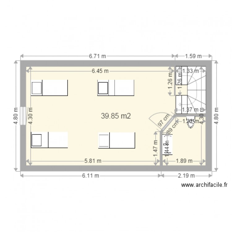 SAINT NAZAIRE MAISON ETAGE. Plan de 0 pièce et 0 m2