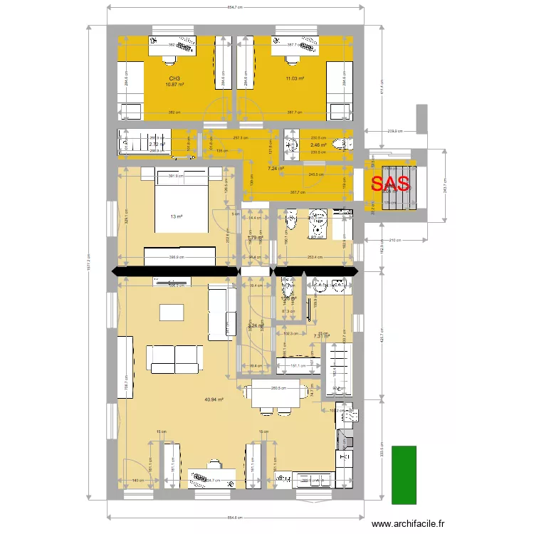 annexe dorsale 110 140. Plan de 