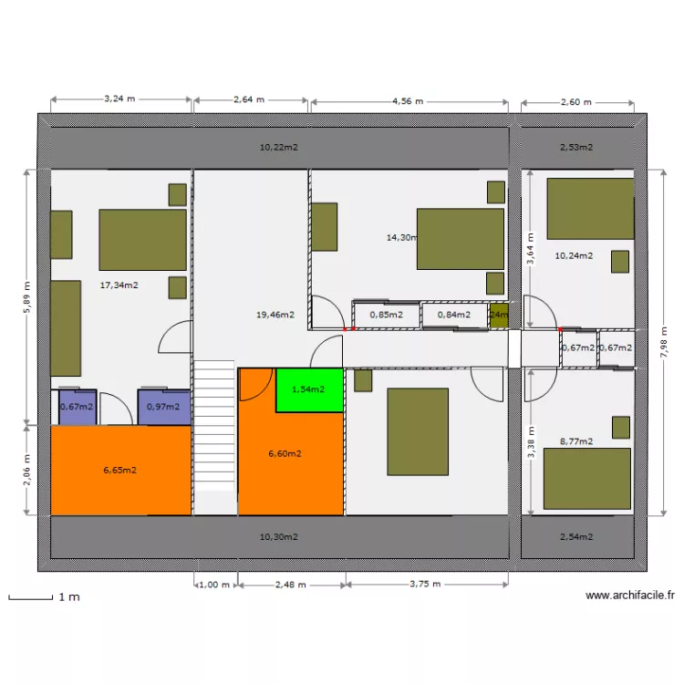 Etage V6. Plan de Etage V6. Plan de
