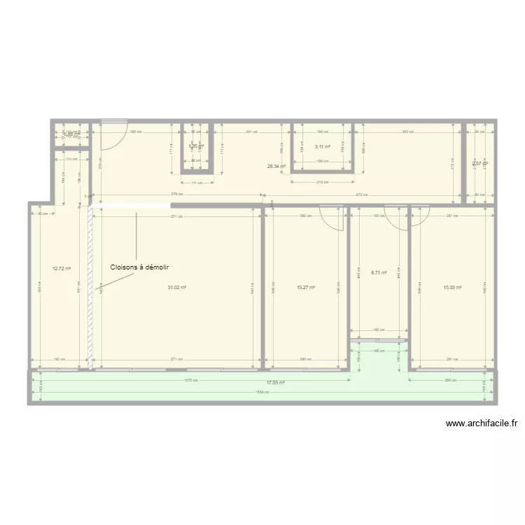 Projet Voisin. Plan de 