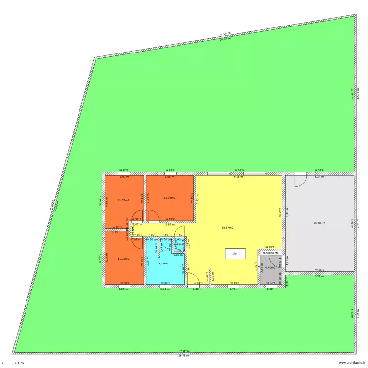Plan J&eacute;gou Augeard. Plan de 