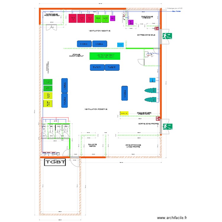 PROJET HOPITEL DJIBOUTI. Plan de 0 pièce et 0 m2