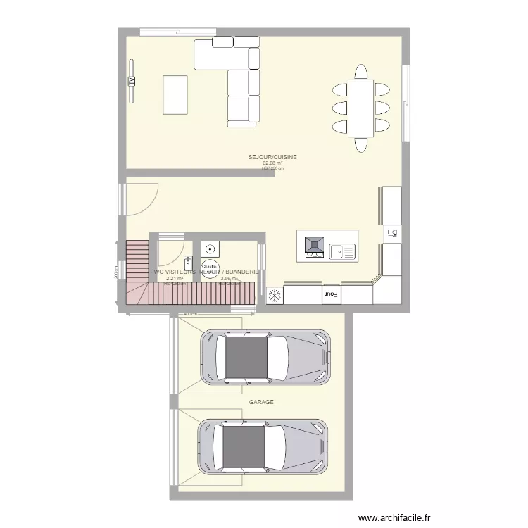 Maison . Plan de 